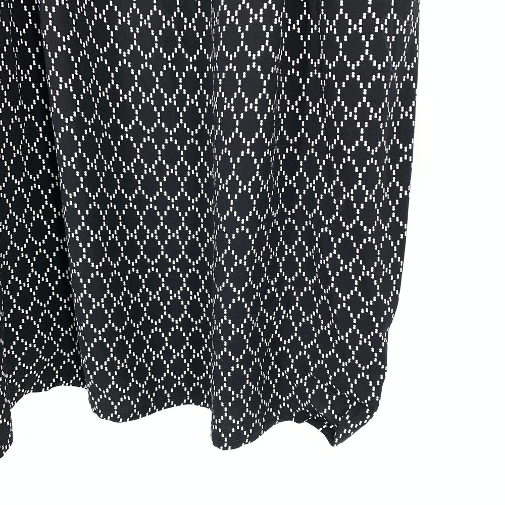 Old Navy A-Line Casual Sundress Womens Size MT Black White Print - Picture 4 of 6